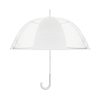 ⌀102cm/23″ átlátszó esernyő, hajlított markolat.
