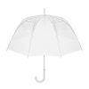 ⌀102cm/23″ átlátszó esernyő, hajlított markolat.