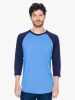 American Apparel AABB453 UNISEX POLY-COTTON 3/4 UJJÚ RAGLAN PÓLÓ M