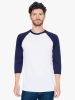 American Apparel AABB453 UNISEX POLY-COTTON 3/4 UJJÚ RAGLAN PÓLÓ S