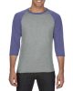 Anvil AN6755 FELNŐTT TRI-BLEND 3/4 UJJÚ RAGLÁN PÓLÓ S