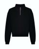 Just Hoods AWJH037 WOMEN'S CROPPED 1/4 ZIP SWEAT L