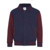 Just Hoods AWJH043J KIDS VARSITY JACKET 5/6