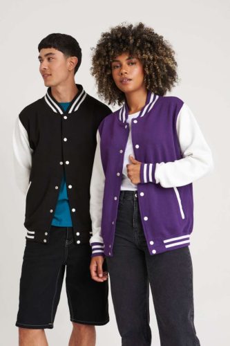 Just Hoods AWJH043 VARSITY JACKET XL