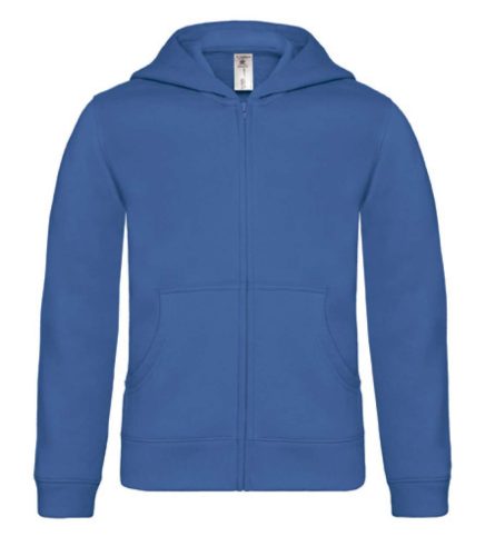 B&C BCWK682 B&C HOODED FULL ZIP /KIDS 7/8