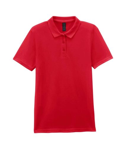 Gildan GIL64800-B3 SOFTSTYLE® LADIES' DOUBLE PIQUÉ POLO WITH 3 COLOUR-MATCHED BUTTONS L