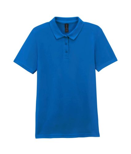 Gildan GIL64800-B3 SOFTSTYLE® LADIES' DOUBLE PIQUÉ POLO WITH 3 COLOUR-MATCHED BUTTONS S
