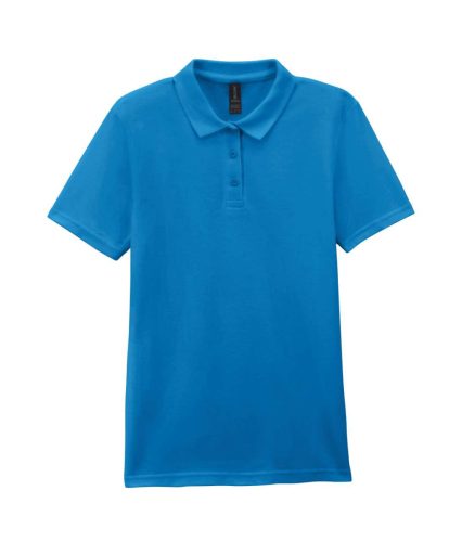 Gildan GIL64800-B3 SOFTSTYLE® LADIES' DOUBLE PIQUÉ POLO WITH 3 COLOUR-MATCHED BUTTONS 2XL