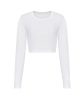 Just Ts JT016 WOMEN'S L/S CROPPED T XS