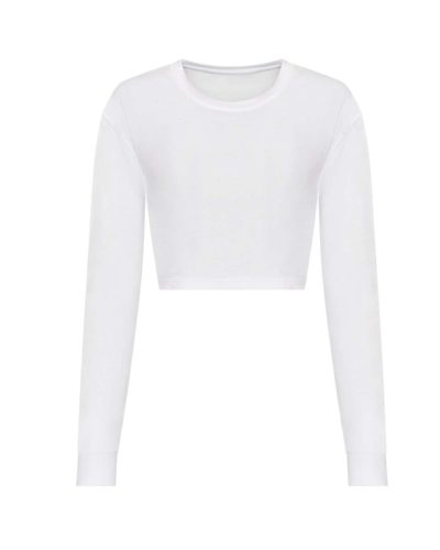 Just Ts JT016 WOMEN'S L/S CROPPED T XS