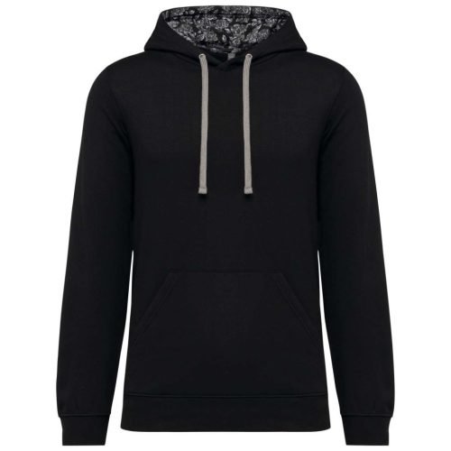 Kariban KA4013 UNISEX CONTRAST PATTERNED HOODED SWEATSHIRT M