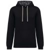 Kariban KA4013 UNISEX CONTRAST PATTERNED HOODED SWEATSHIRT XS