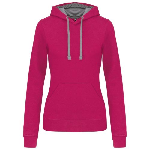 Kariban KA465 LADIES’ CONTRAST HOODED SWEATSHIRT M