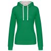 Kariban KA465 LADIES’ CONTRAST HOODED SWEATSHIRT L