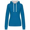 Kariban KA465 LADIES’ CONTRAST HOODED SWEATSHIRT XS
