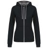 Kariban KA467 LADIES’ CONTRAST HOODED FULL ZIP SWEATSHIRT L
