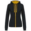 Kariban KA467 LADIES’ CONTRAST HOODED FULL ZIP SWEATSHIRT XL