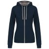 Kariban KA467 LADIES’ CONTRAST HOODED FULL ZIP SWEATSHIRT L