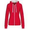 Kariban KA467 LADIES’ CONTRAST HOODED FULL ZIP SWEATSHIRT L