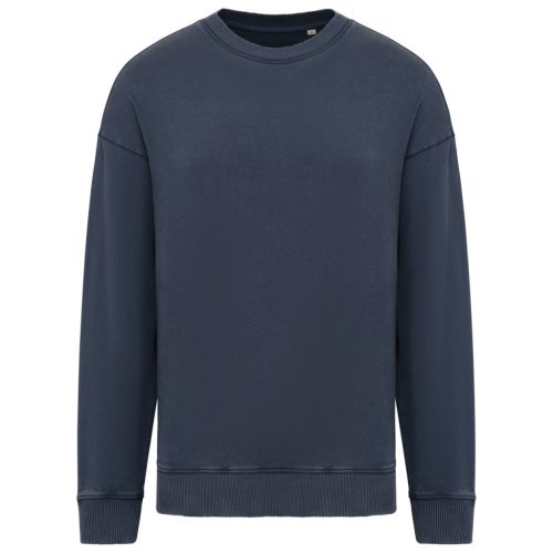 Native Spirit NS447 UNISEX WASHED EFFECT OVERSIZE ROUND NECK SWEATSHIRT XS