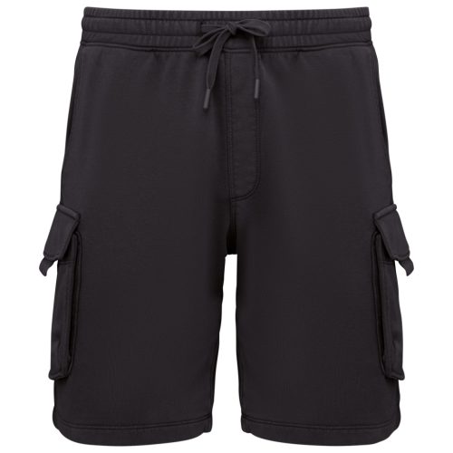 Native Spirit NS717 MEN’S FRENCH TERRY WASHED  EFFECT CARGO SHORTS M