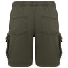 Native Spirit NS717 MEN’S FRENCH TERRY WASHED  EFFECT CARGO SHORTS M
