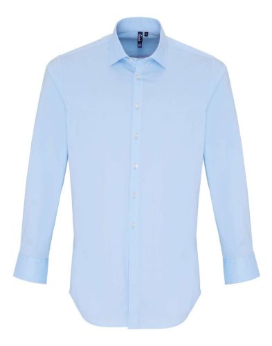 Premier PR244 MEN'S STRETCH-FIT COTTON POPLIN LONG SLEEVE SHIRT 4XL