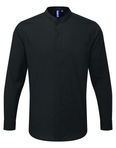 Premier PR258 BANDED COLLAR 'GRANDAD' LONG SLEEVE SHIRT S