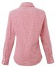 Premier PR320 WOMEN'S LONG SLEEVE GINGHAM MICROCHECK SHIRT XS