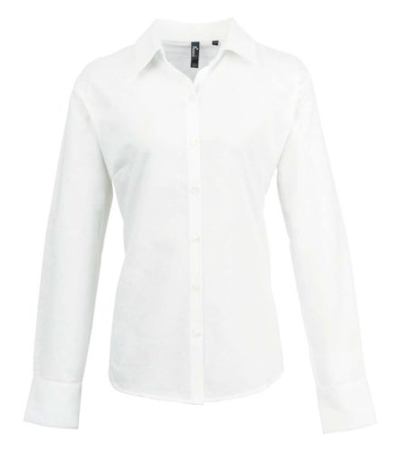 Premier PR334 WOMEN'S LONG SLEEVE SIGNATURE OXFORD BLOUSE 4XL