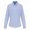 Premier PR338 WOMEN'S COTTON RICH OXFORD STRIPES SHIRT S