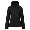 Regatta RETRA702 WOMEN'S VENTURER 3 LAYER HOODED PRINTABLE SOFTSHELL JACKET 16