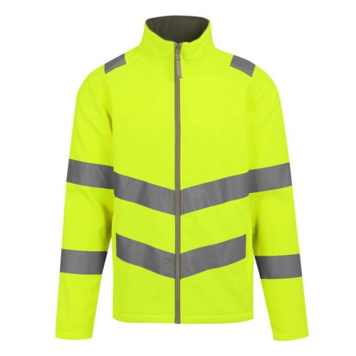 Regatta RETRA712 HI-VIS PRO CONTRACT ABLAZE 2 LAYER SOFTSHELL JACKET (CLASS 3) 3XL