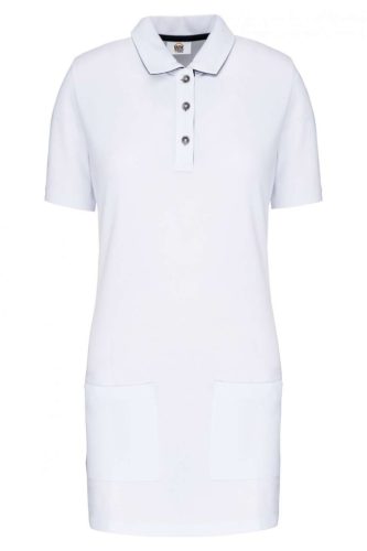 Designed To Work WK209 LADIES’ SHORT-SLEEVED LONGLINE POLO SHIRT S