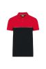 Designed To Work WK210 UNISEX ECO-FRIENDLY TWO-TONE SHORT SLEEVE POLO SHIRT L