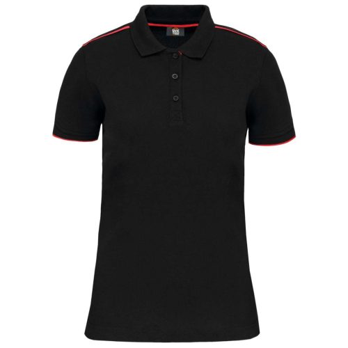 Designed To Work WK271 LADIES' SHORT-SLEEVED CONTRASTING DAYTODAY POLO SHIRT M