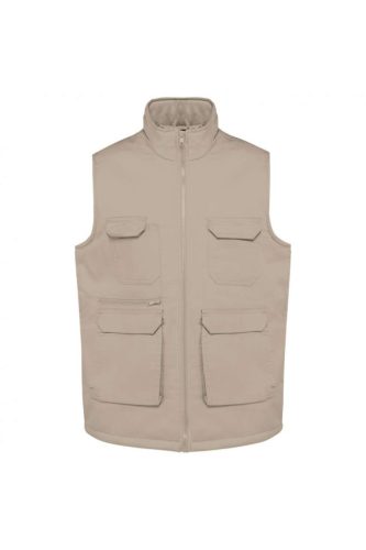 Designed To Work WK607 UNISEX PADDED MULTI-POCKET POLYCOTTON VEST L