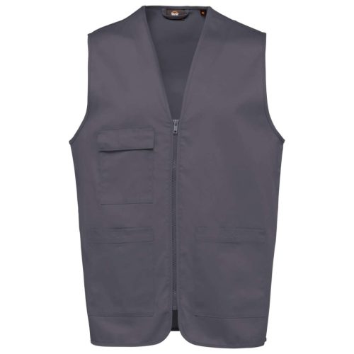 Designed To Work WK608 UNISEX POLYCOTTON MULTI-POCKET VEST S